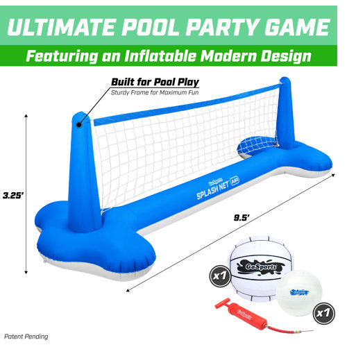 GoSports Splash Net Air Inflatable Pool Volleyball Game Set & Reviews